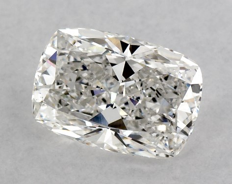 This Lab-Grown diamond 1.6 carat cushion modified E color VS1 clarity has Very Good proportions and a diamond grading report from IGI